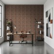 Brick wallpaper Classic design Natural Brown Tones