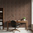 Brick wallpaper Classic design Natural Brown Tones