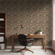 Brick wallpaper Rustic design Aged Brown and Red Tones