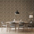 Brick wallpaper Rustic design Aged Brown and Red Tones