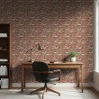 Brick wallpaper Industrial design Aged Red and Gray Tones