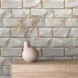 Brick wallpaper Modern design Off White and Sand Tones