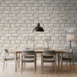 Brick wallpaper Modern design Off White and Sand Tones