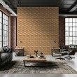 Brick wallpaper Rustic design Aged Ochre and Beige Tones