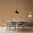 Brick wallpaper Rustic design Aged Ochre and Beige Tones