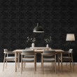 Papel Pintado Bricks Diseño Industrial Tonos Negro Intenso