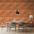 Brick wallpaper Classic design Burnt Orange Tones