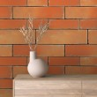 Brick wallpaper Classic design Burnt Orange Tones
