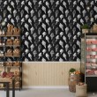 Gewerbliche Tapete Gourmet Line Eiscreme Design Schwarze Töne