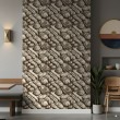 Commercial Wallpaper Gourmet Line Classic Bakery Design Brown and Beige Tones