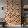 Commercial wallpaper model Cream whipped cream texture design beige and cocoa tones