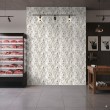 Commercial wallpaper model Foam bubble texture design white and gray tones