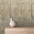Beton Tapete Modell Factory industrielles Paneeldesign sandbeige