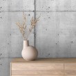 Beton Tapete Modell Modern glattes Paneeldesign perlgrau