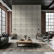Concrete wallpaper model Stone textured panel design sand gray
