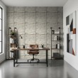 Concrete wallpaper model Stone textured panel design sand gray