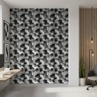 Concrete wallpaper model Depth 3D geometric design dark gray