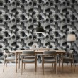 Concrete wallpaper model Depth 3D geometric design dark gray