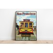 Decorative Print Cities San Francisco and Houston Texas