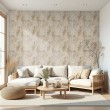 Concrete wallpaper model Rustic worn texture design stone beige
