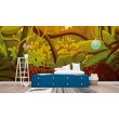 Children's Photomural Illustrated Tropical Forest