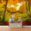 Fresque Murale Enfant Forêt Tropicale Illustrée