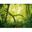 Fresque Murale Enfant Jungle Mystérieuse