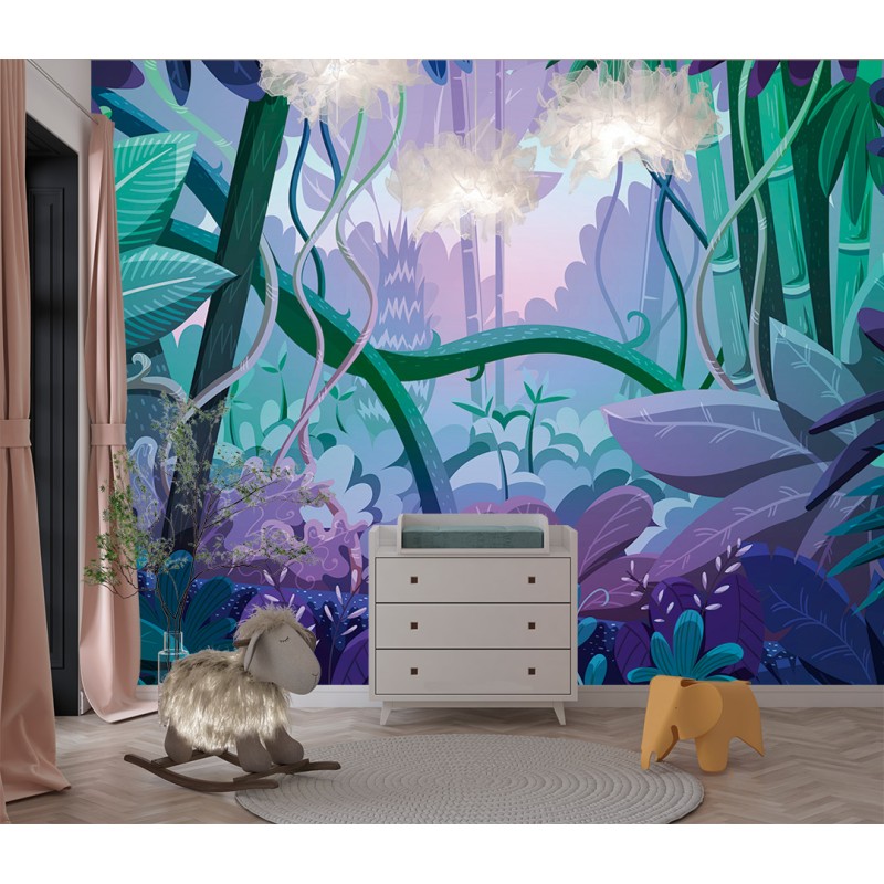 Fotomurale per Bambini Notti nella Giungla