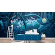 Fresque Murale Enfant Jungle Sous la Lune