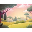 Fresque Murale Enfant Collines de Fantaisie
