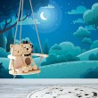 Children's Photomural Forest Under the Moon