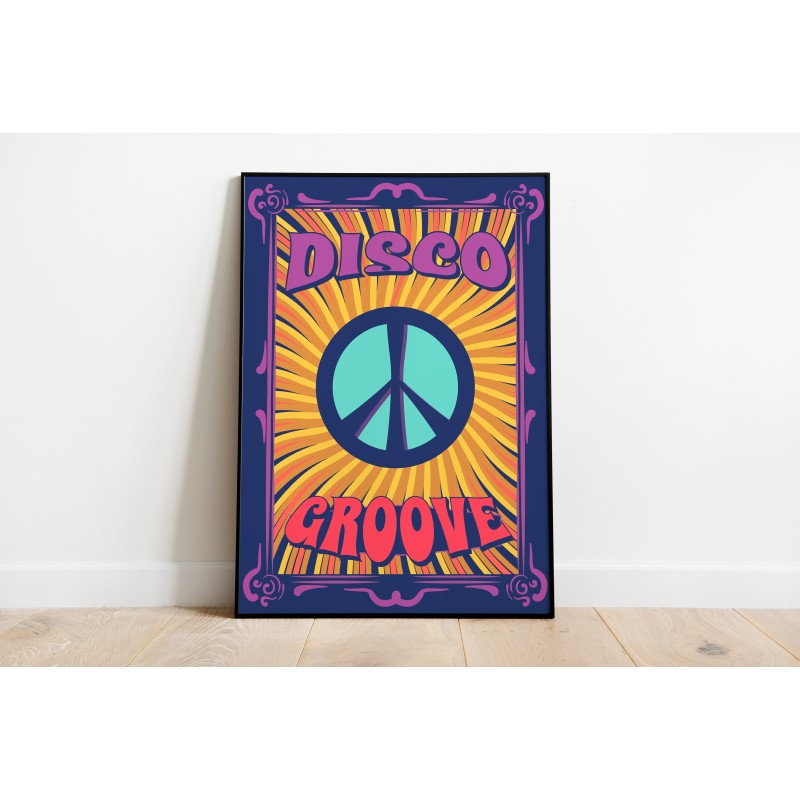 Foglio decorativo psichedelico ultravioletto