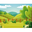 Fotomurale per Bambini Natura sulle Colline Verdi