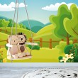 Children's Photomural Nature in Green Hills