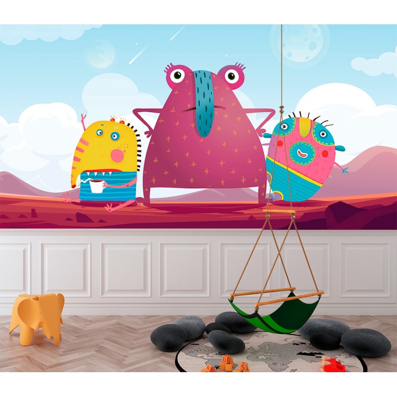 Fotomural Infantil Monstruos en Acción