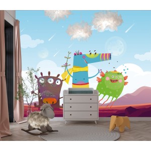 Kinder Fototapete Monster...