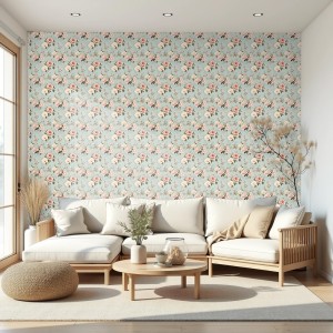Floral wallpaper vintage...