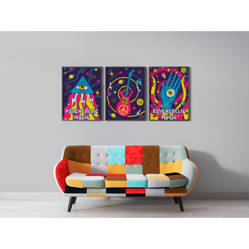 Psychedelisches Galaxie-Dekorblatt