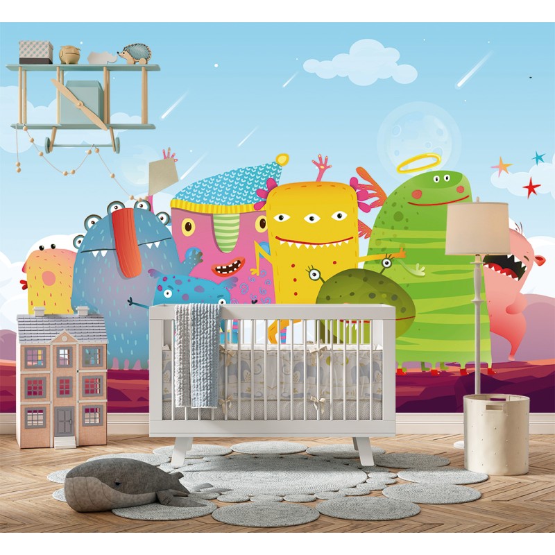 Fotomural Infantil Tropa Cósmica