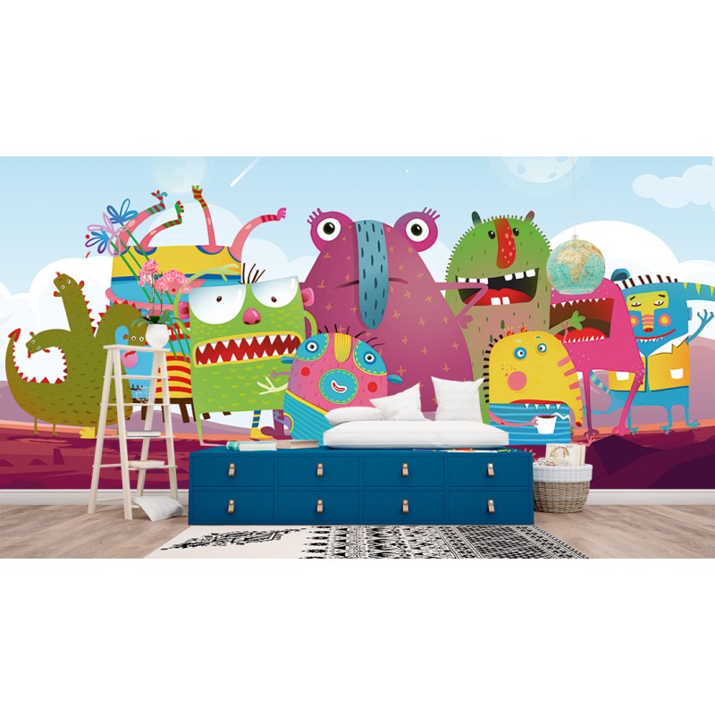 Fotomural Infantil Pandilla Planetaria