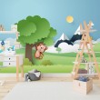 Fotomural Infantil Monito en las Alturas