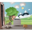 Fotomurale per Bambini Scimmietta tra le Cime