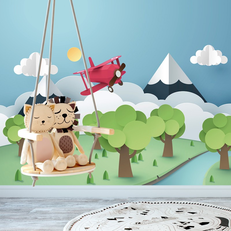 Fotomural Infantil Aventura en las Alturas