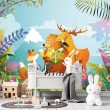 Children's Photomural Wild Woodland Family