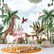 Children's Photomural Tropical Jungle Party