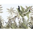 Fotomural Infantil Guepardo y Aves Exóticas en Jungla Tropical