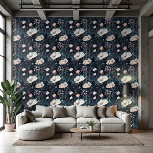 Floral wallpaper elegant...