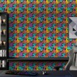 Papier peint geek graffiti urbain couleur multicolore