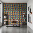 Geek wallpaper urban graffiti design color multicolor