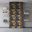 Papier peint geek blocs industriels couleur bleue